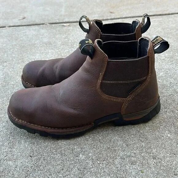 Georgia Boot Eagle One Waterproof Chelsea Work Boot - Picture 3 of 13